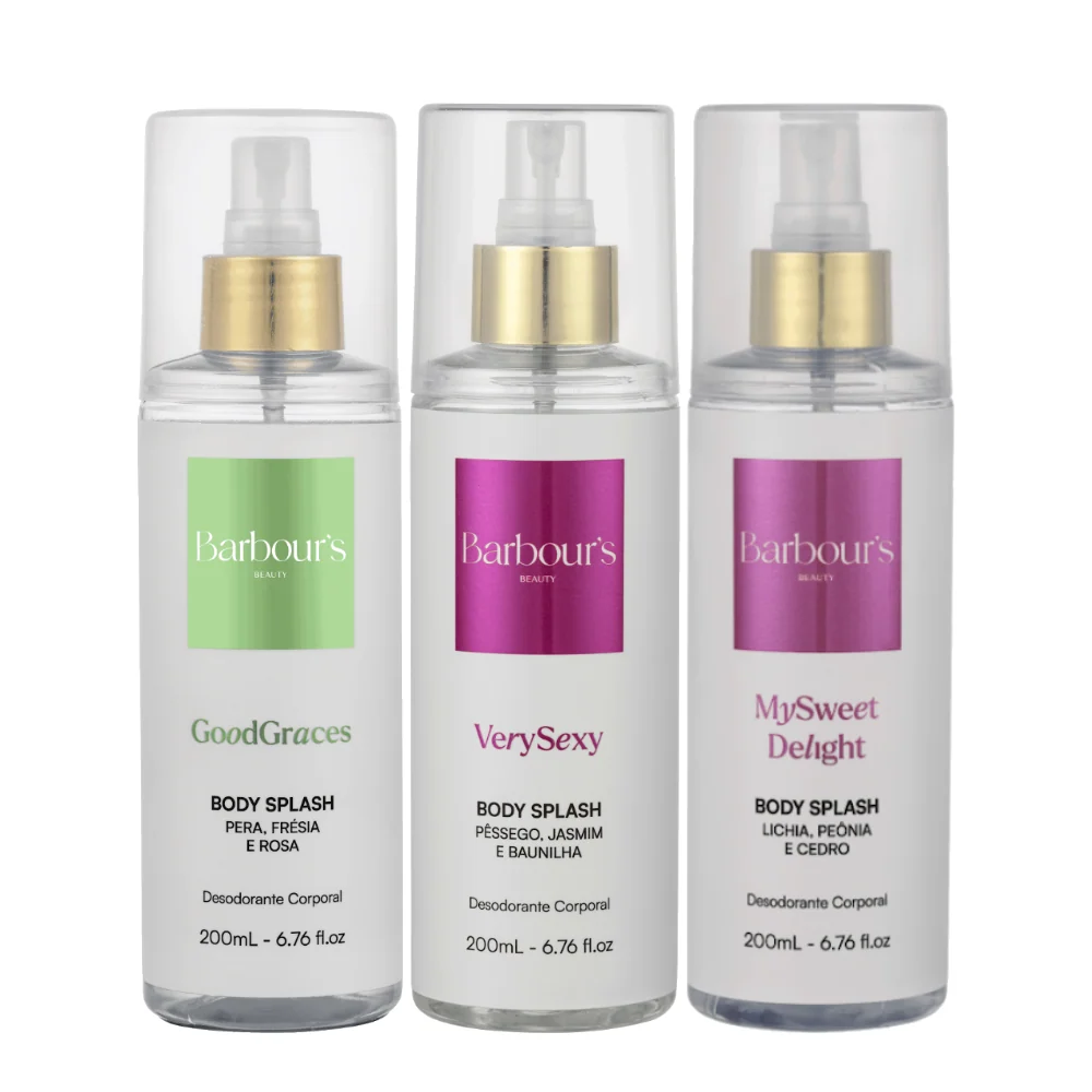 Kit 4 Body Splash - My Sweet Delight, Very Sexy, Good Graces e Roses